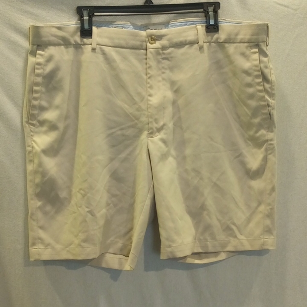 Peter Millar Tan Flat Front Shorts